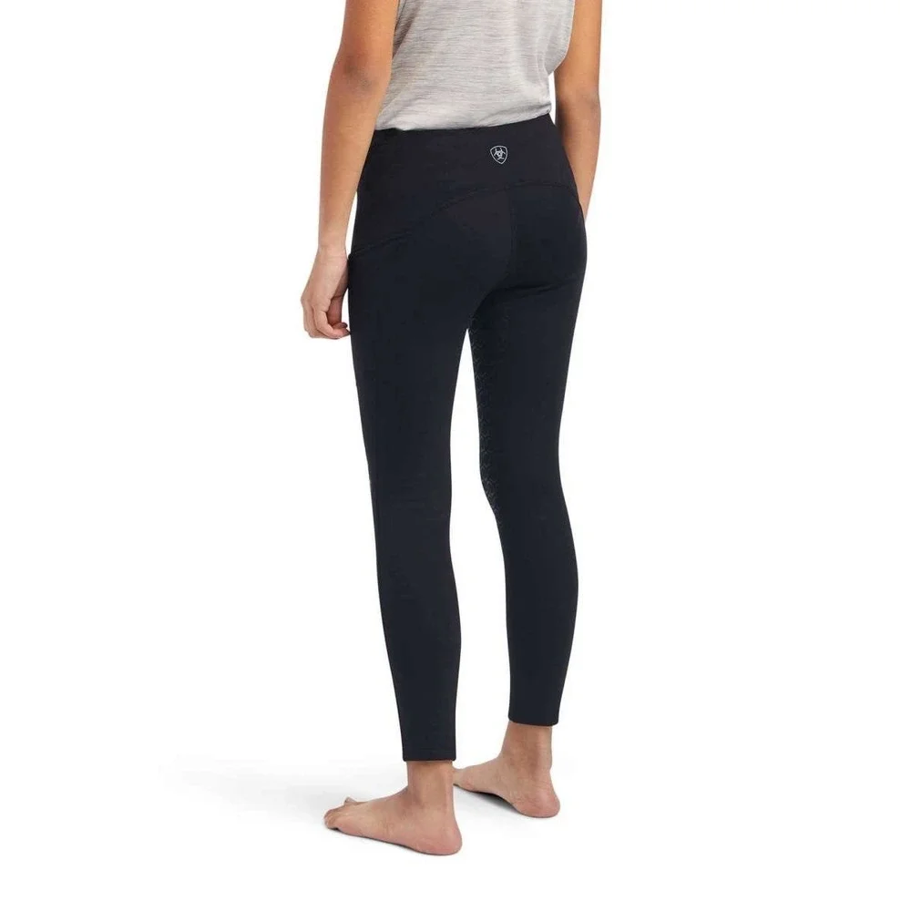 Ariat Youth Girls EOS Knee Patch Tights Navy Blue Riding Leggings Size Medium 10